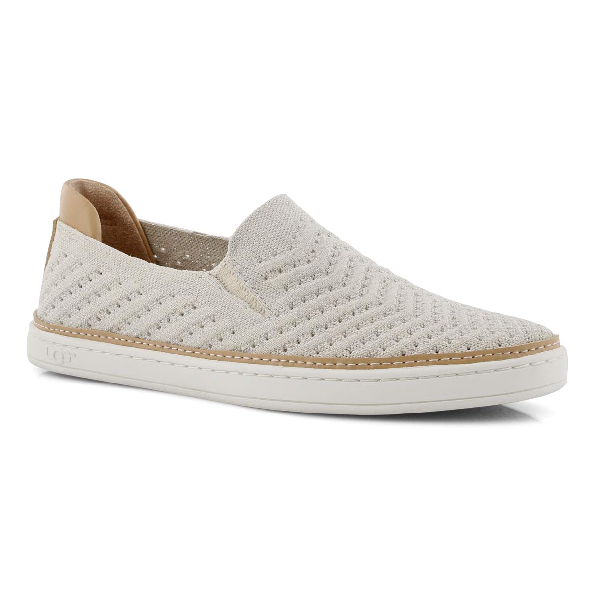 Lds Sammy Chevron Metallic jsmn slip on