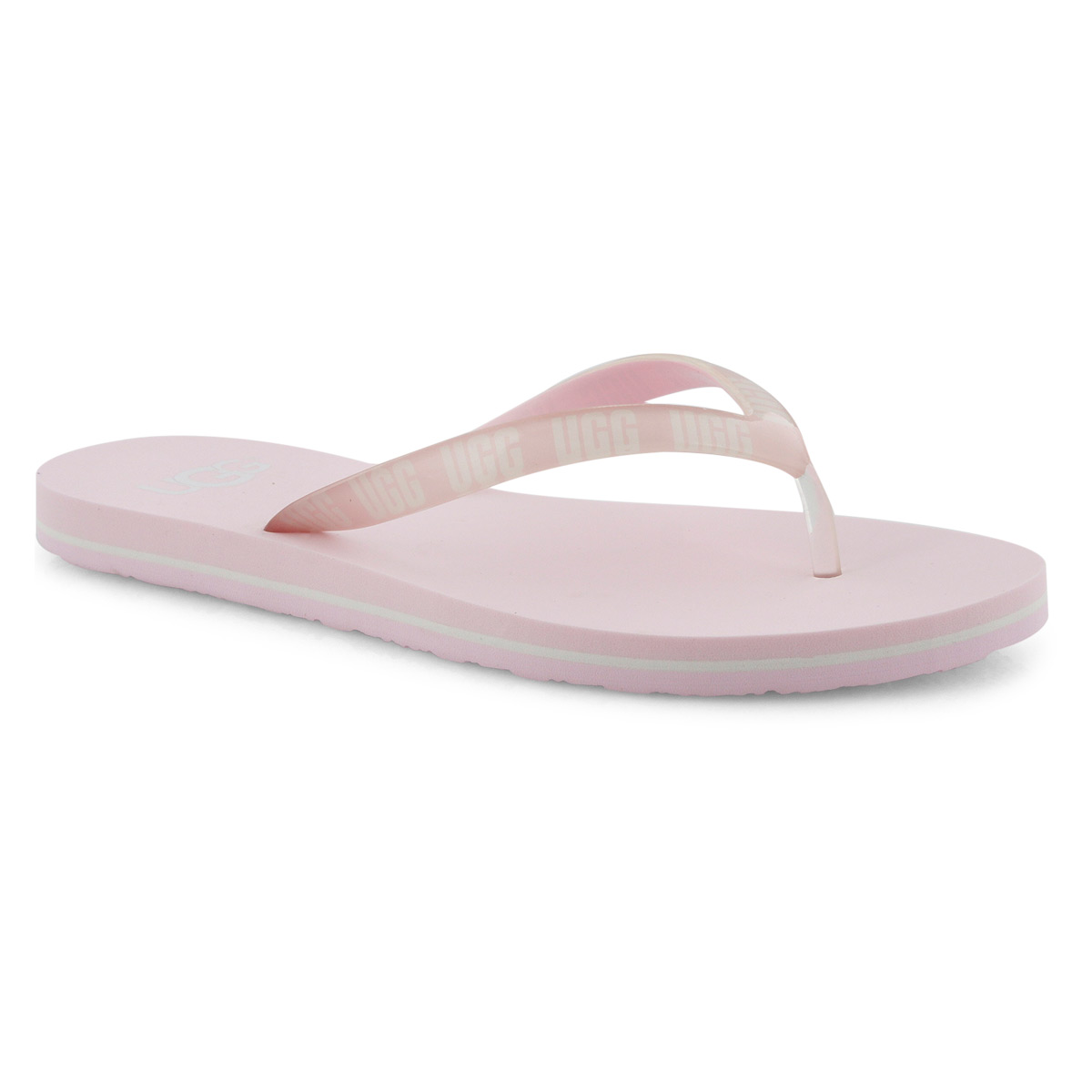 Lds Simi Graphic pink thong sandal