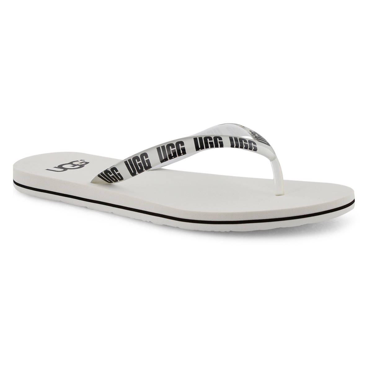 Lds Simi Graphic white thong sandal
