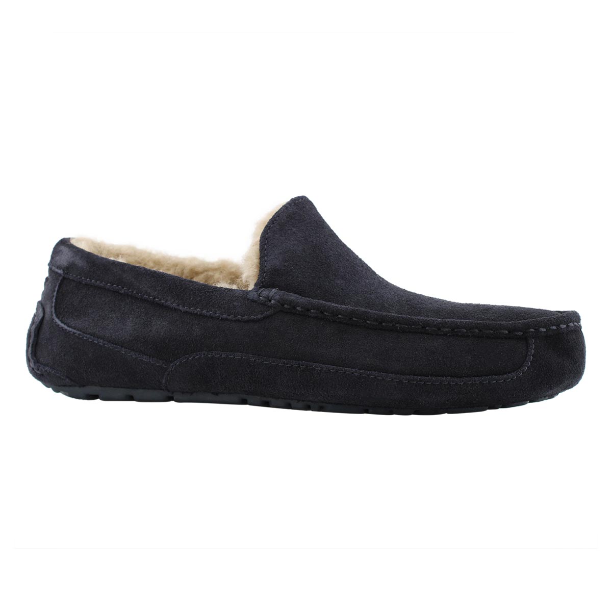 Mns Ascot true navy sheepskin slipper