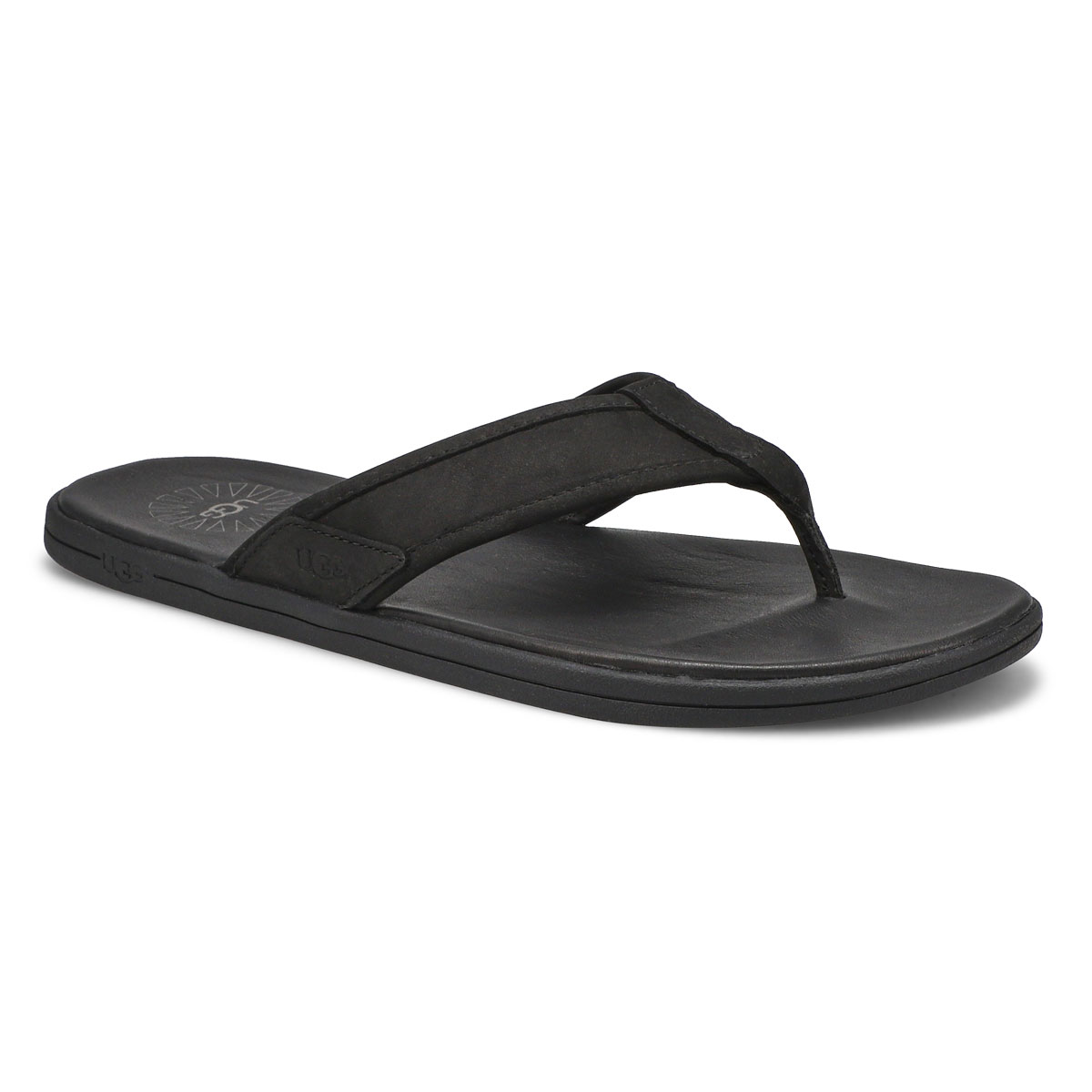 black strappy thong sandals