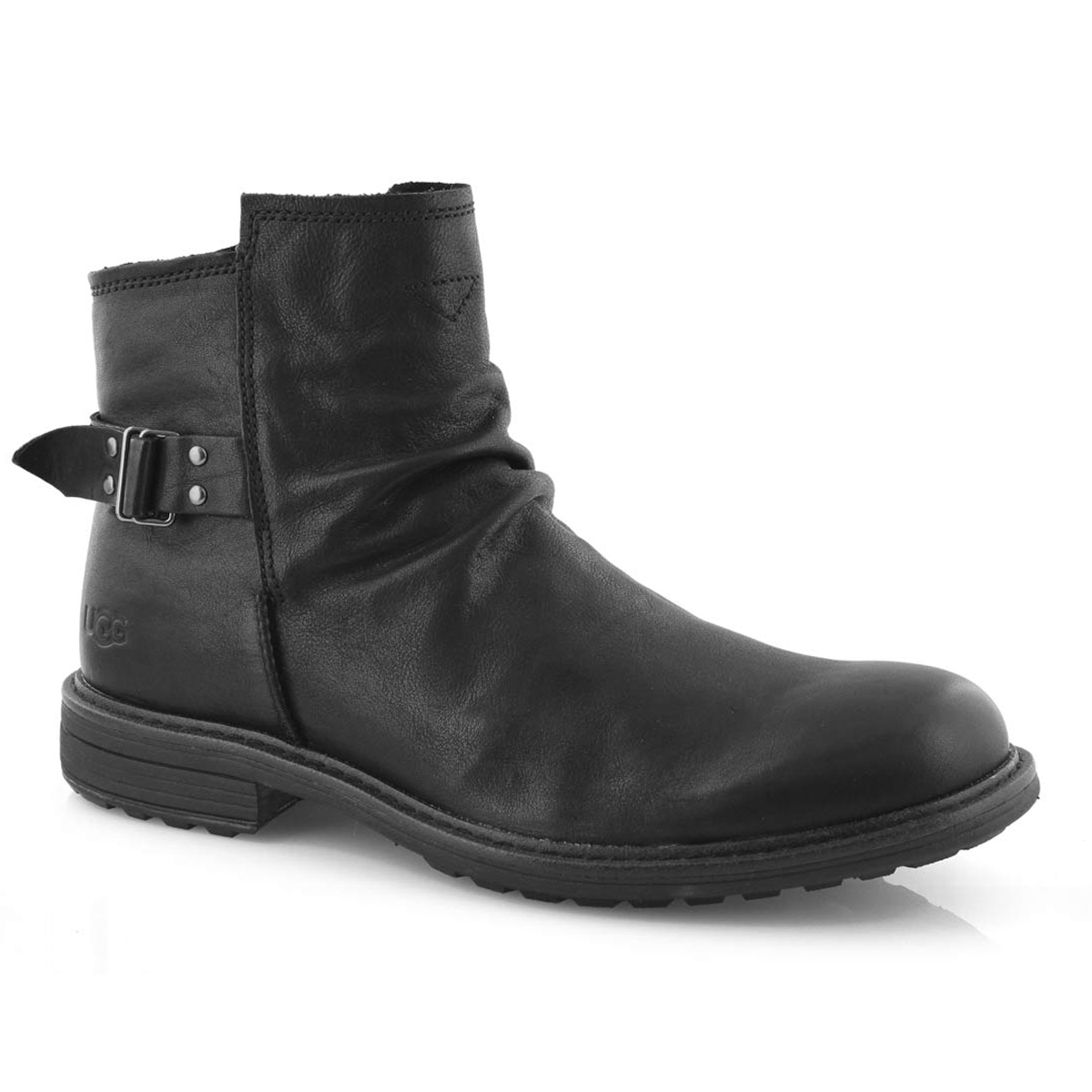 Mns Morrison black pull on ankle boot