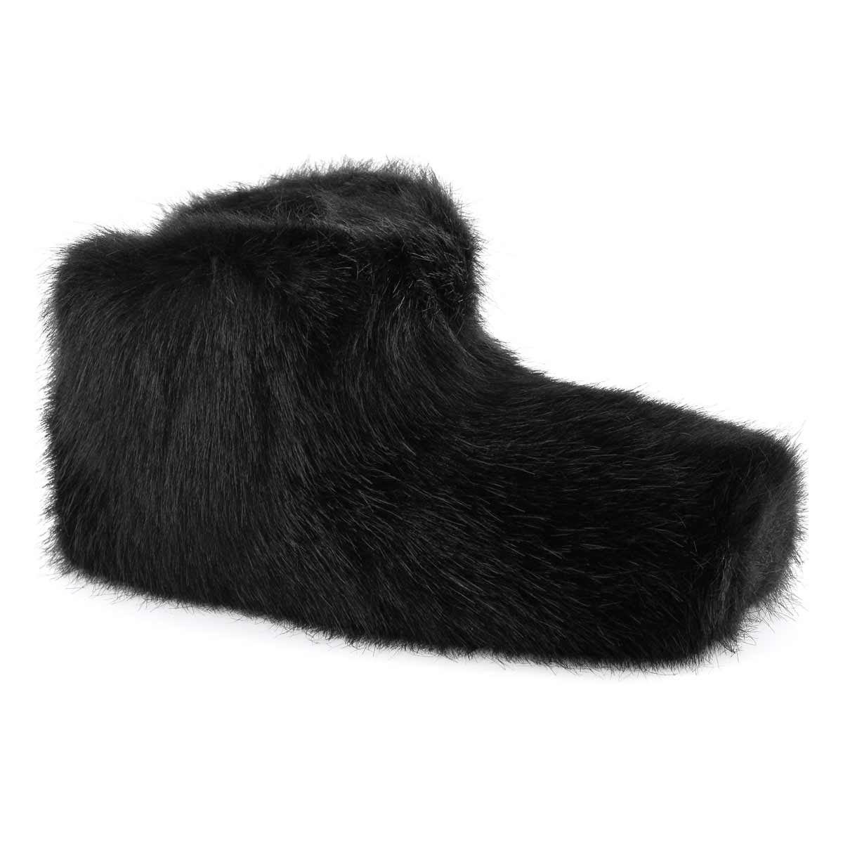 Lds Amary black bootie slipper