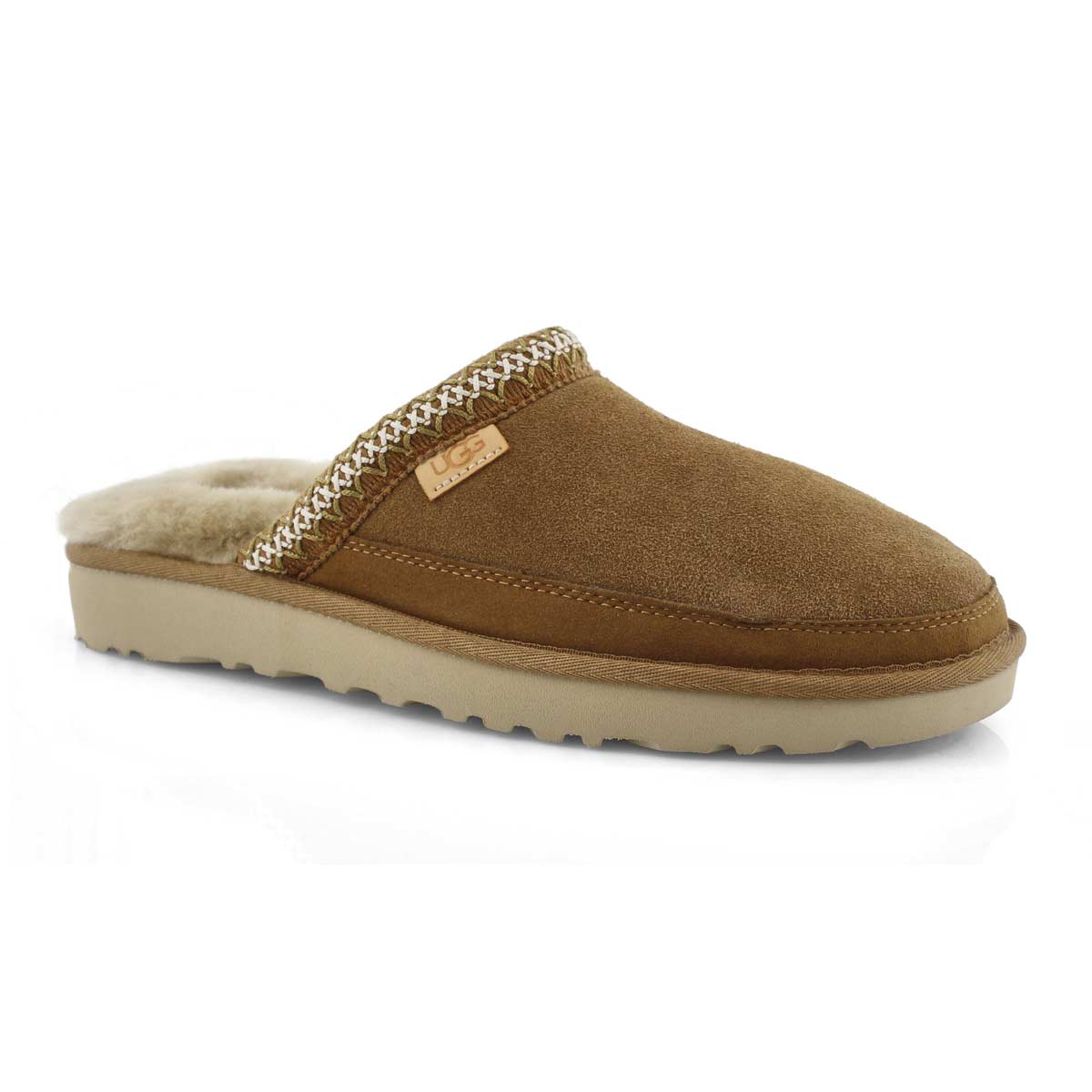 Mns Tasman ches shpskn open back slipper