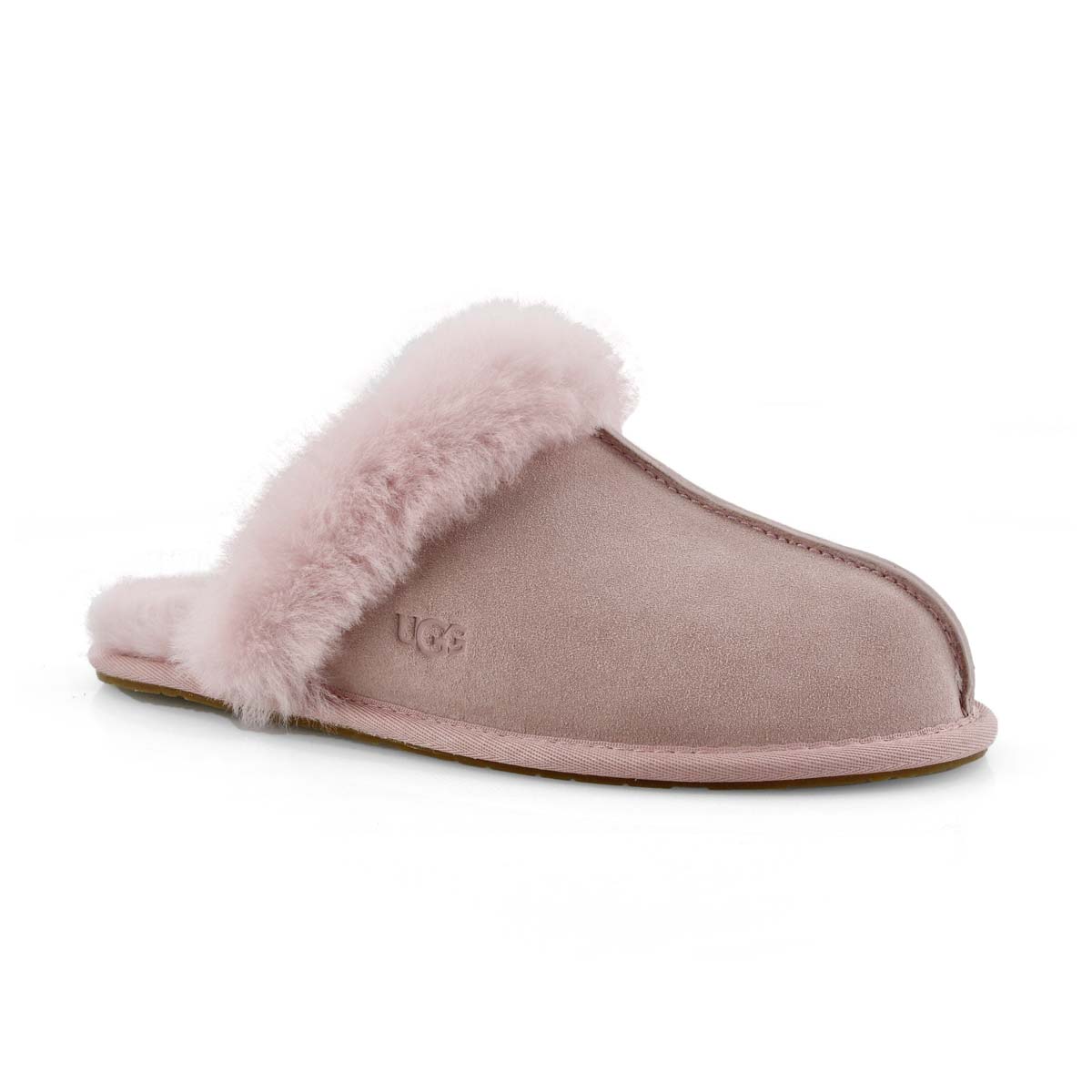 Lds Scuffette II pink sheepskin slipper