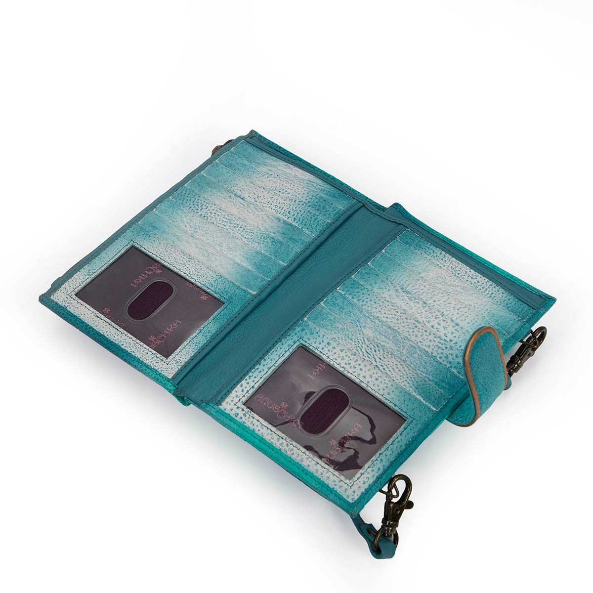 Printed Floating Feathers phncse/wallet