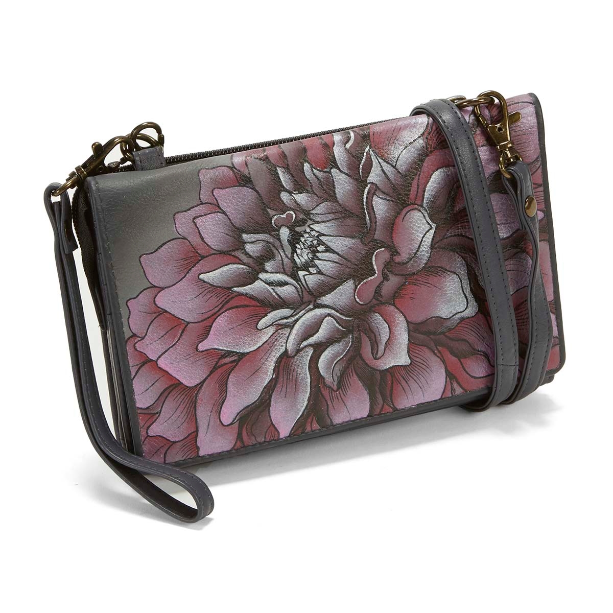 Women's DREAMY DAHLIAS convertable clutch