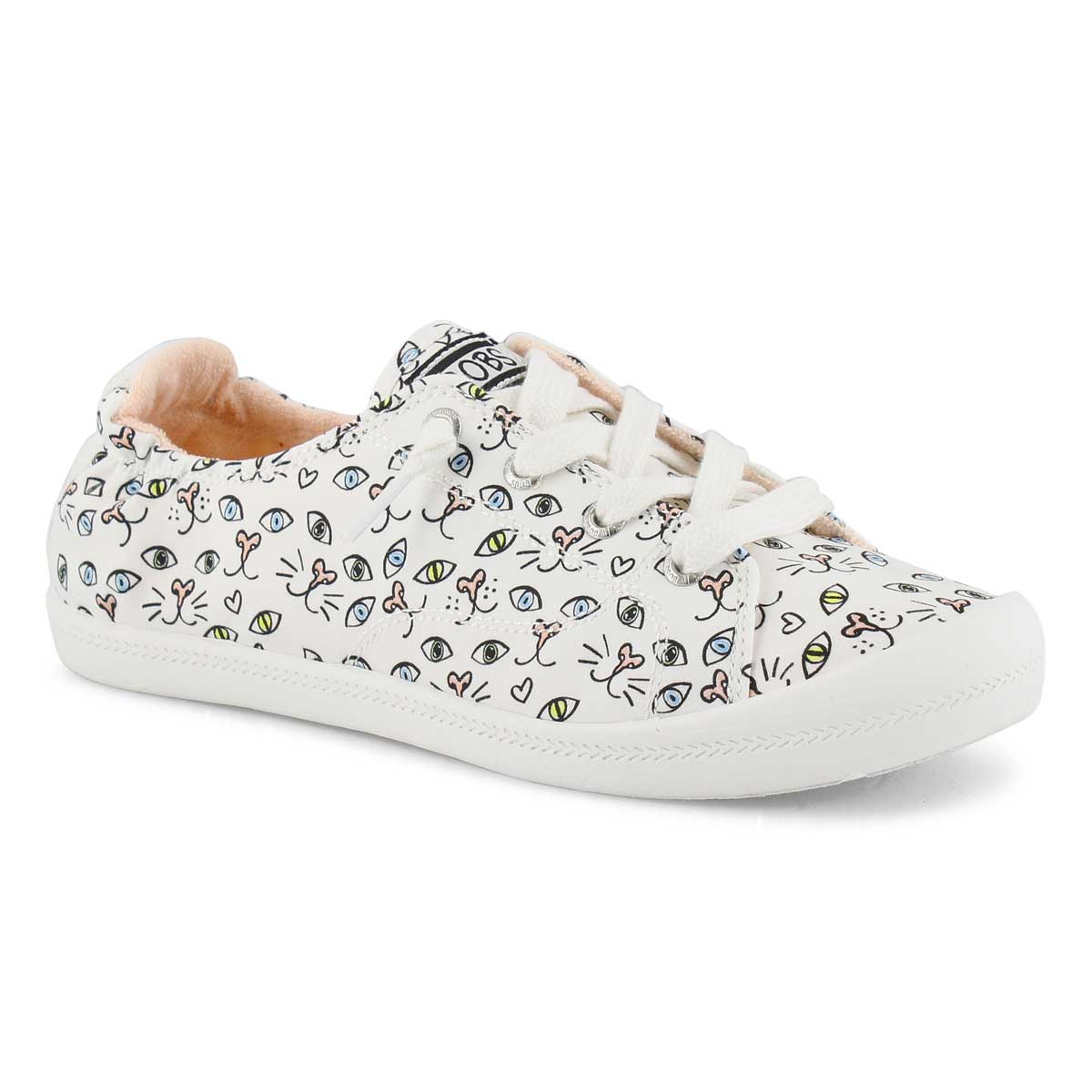 Lds Bobs Beach Bingo wt/mlt slip on snkr