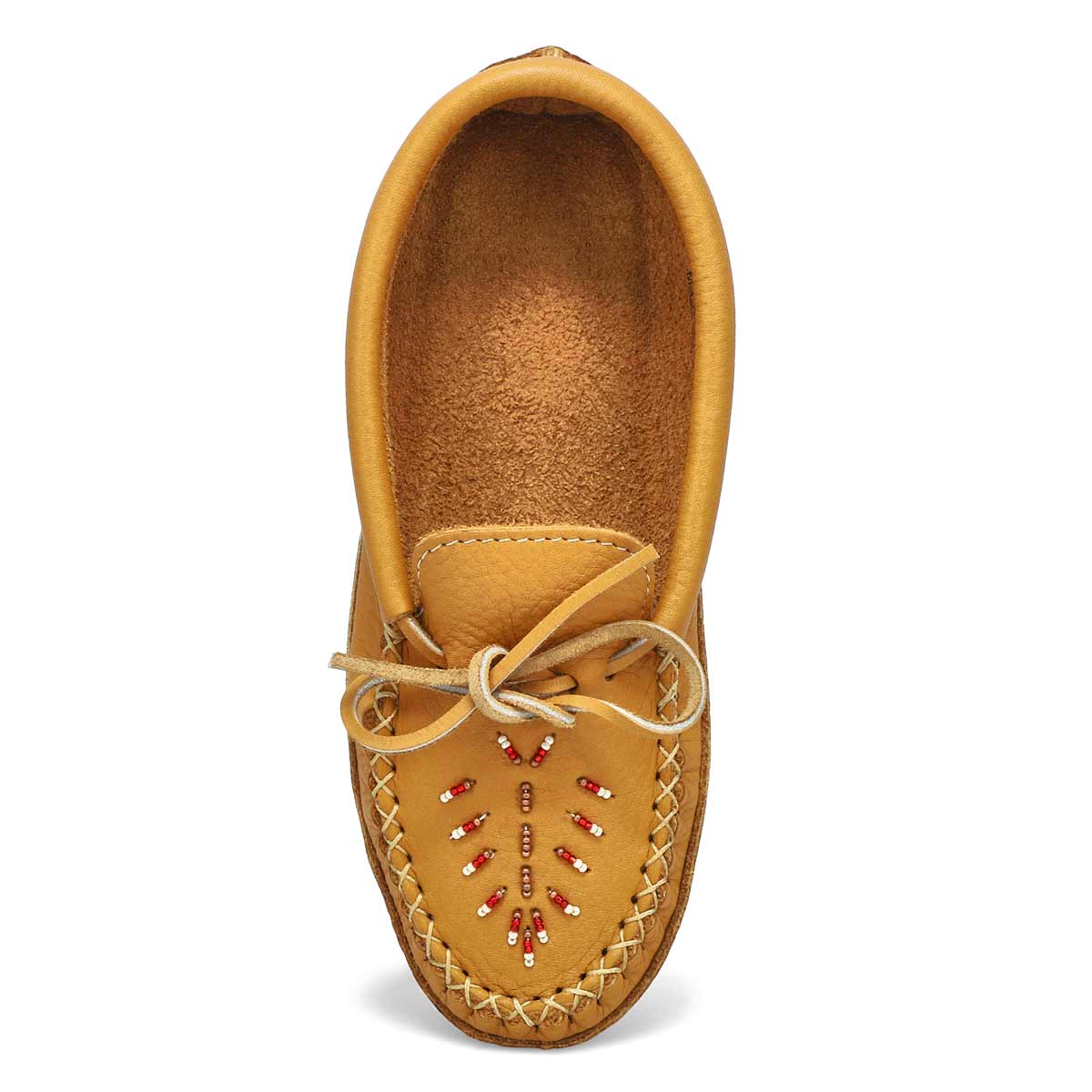 Lds dk tan double padded sole moccasin