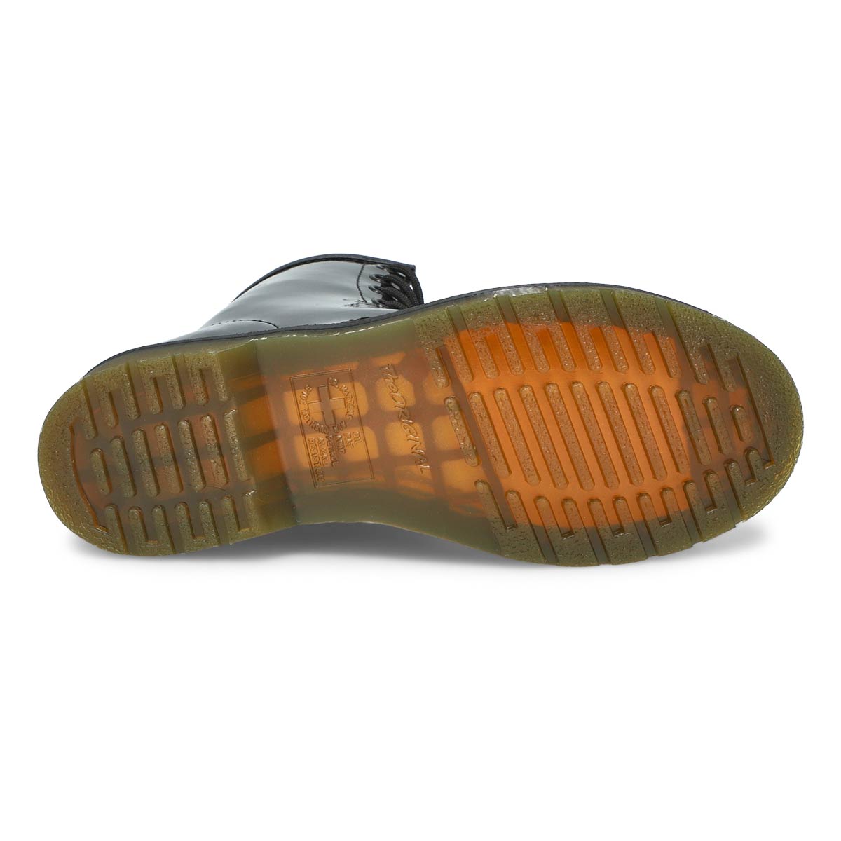 Lds 1460 8 eye black pat leather boot