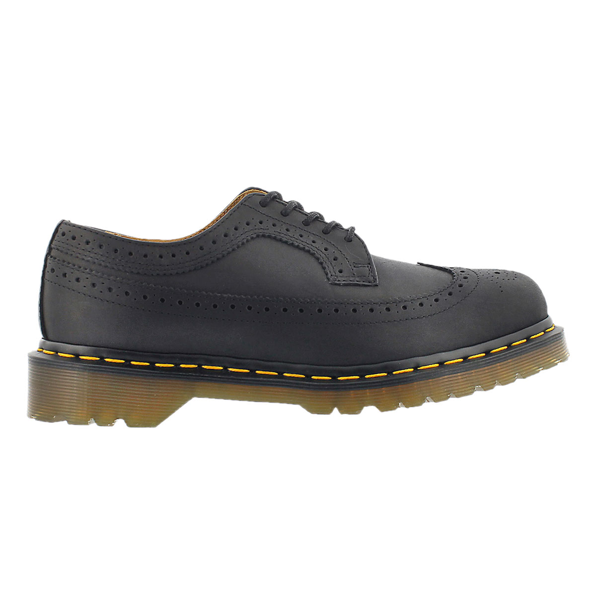 Mns 3989 5 eye blk brogue oxford