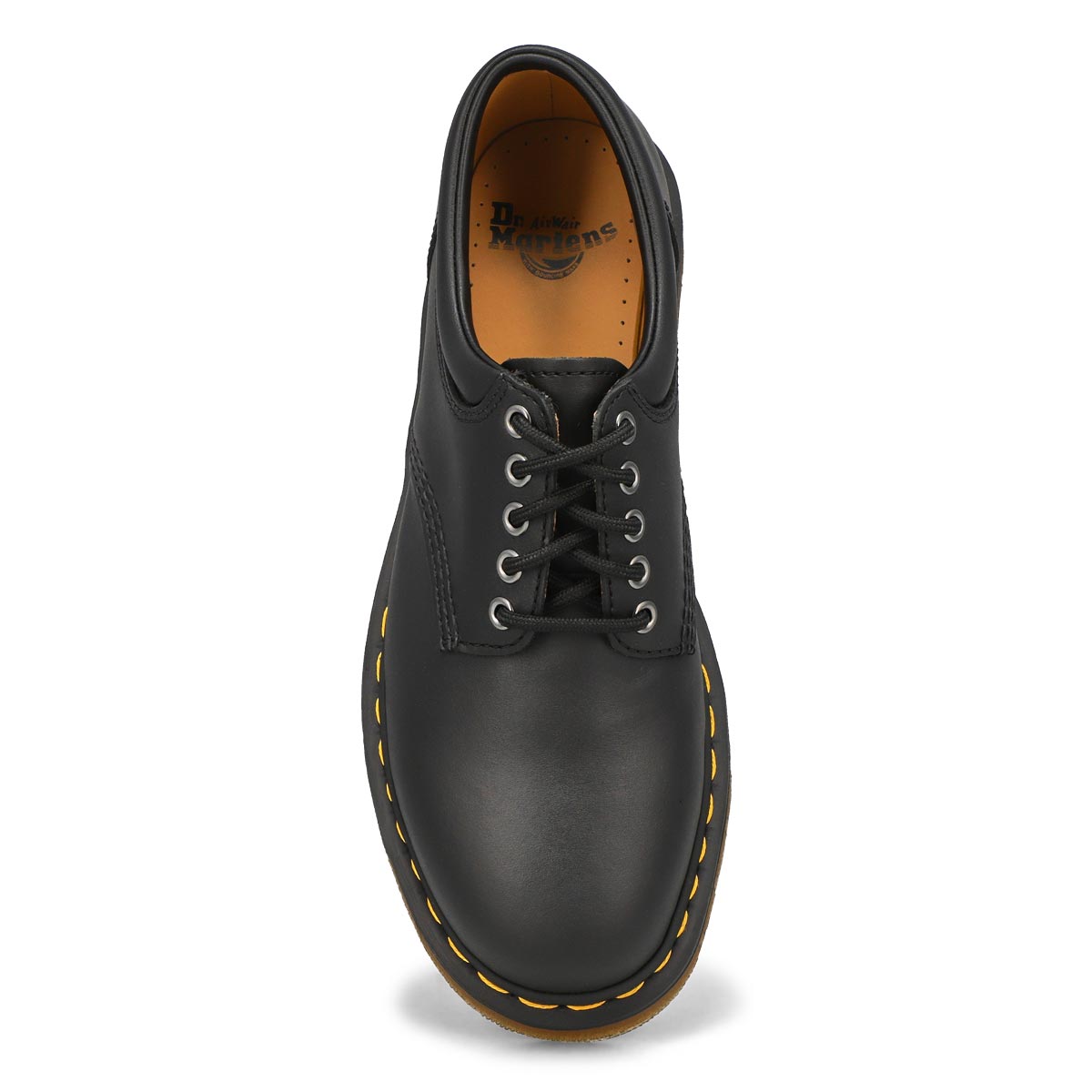 Mens 8053 5-Eye black leather oxfords