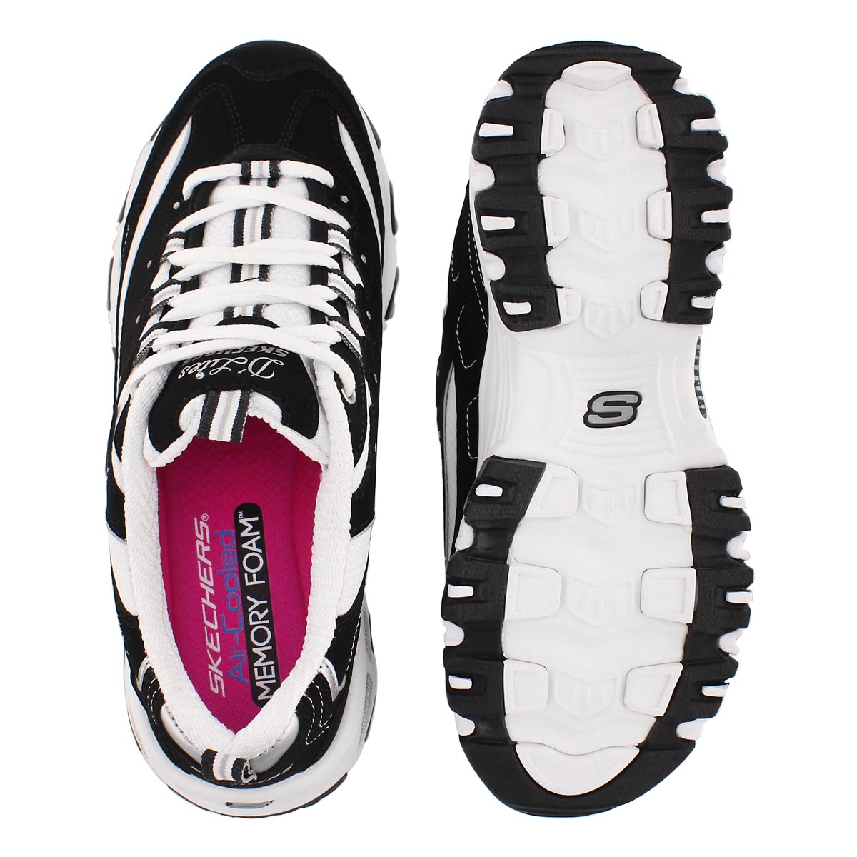 Lds D'Lites Biggest Fan blk/wht sneaker