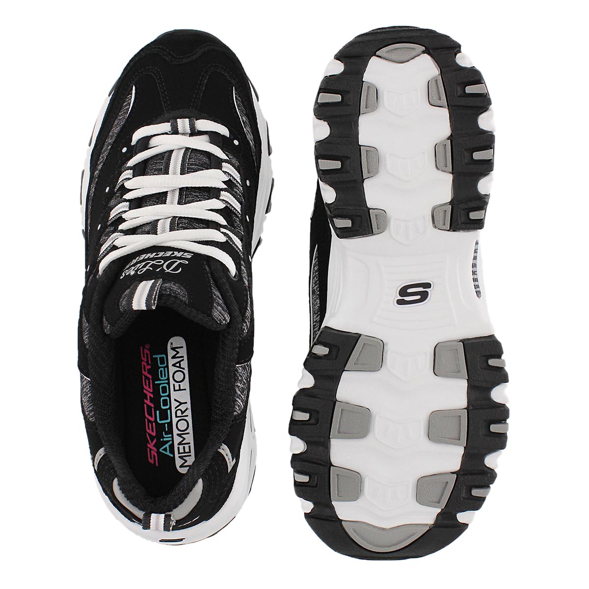 Lds D'Lites Me Time blk/wht sneaker