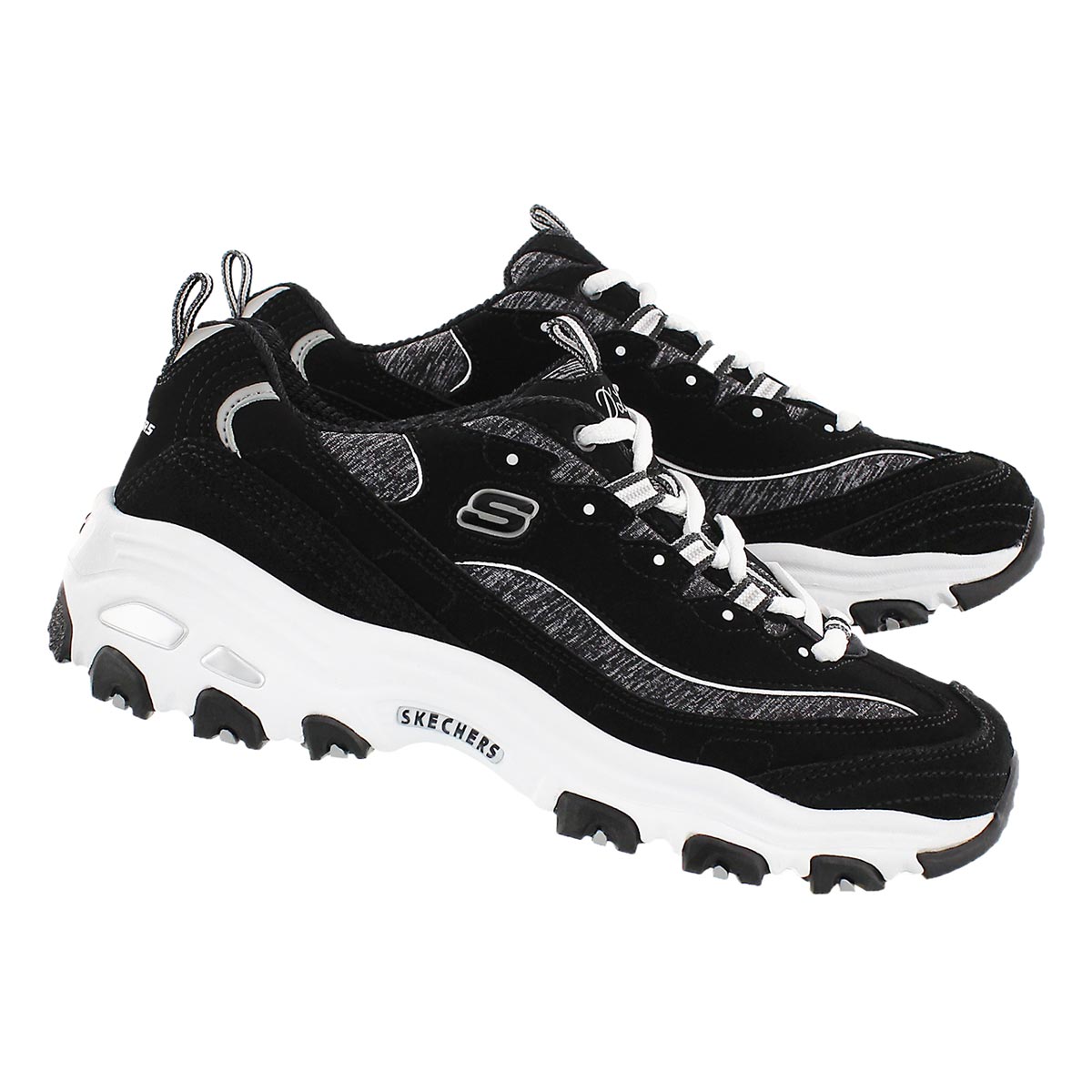 Lds D'Lites Me Time blk/wht sneaker