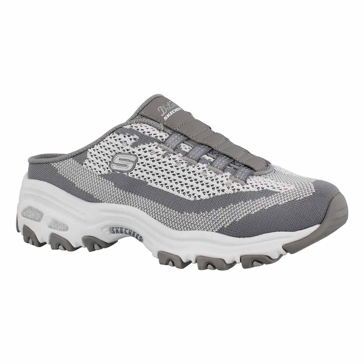 Women's D'LITES A NEW LEAF grey open back sneakers