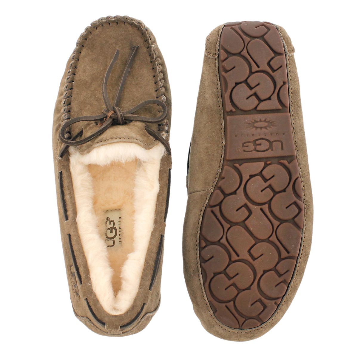 Lds Dakota dry leaf sheepskin moccasin