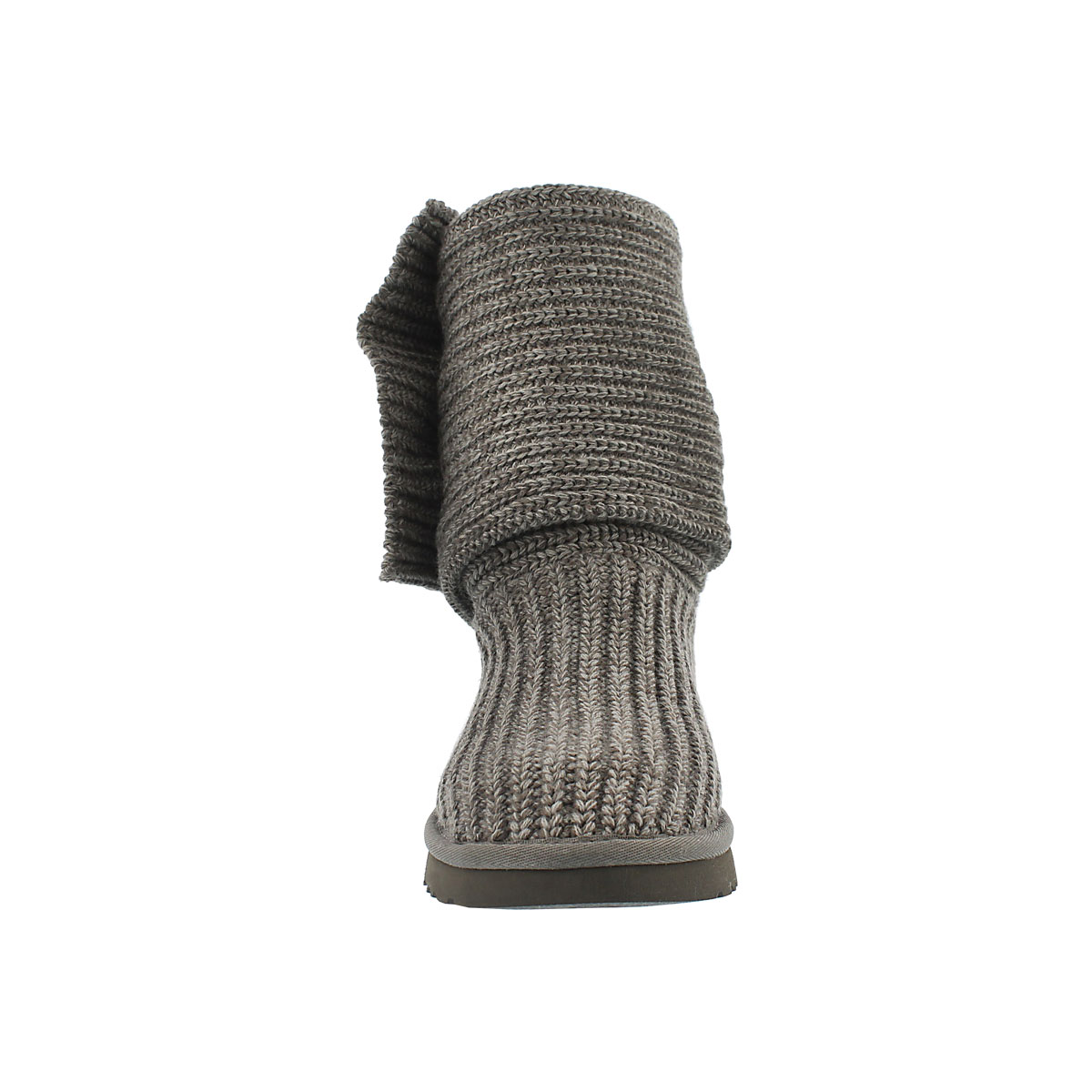 Lds Classic Cardy grey knit button boot