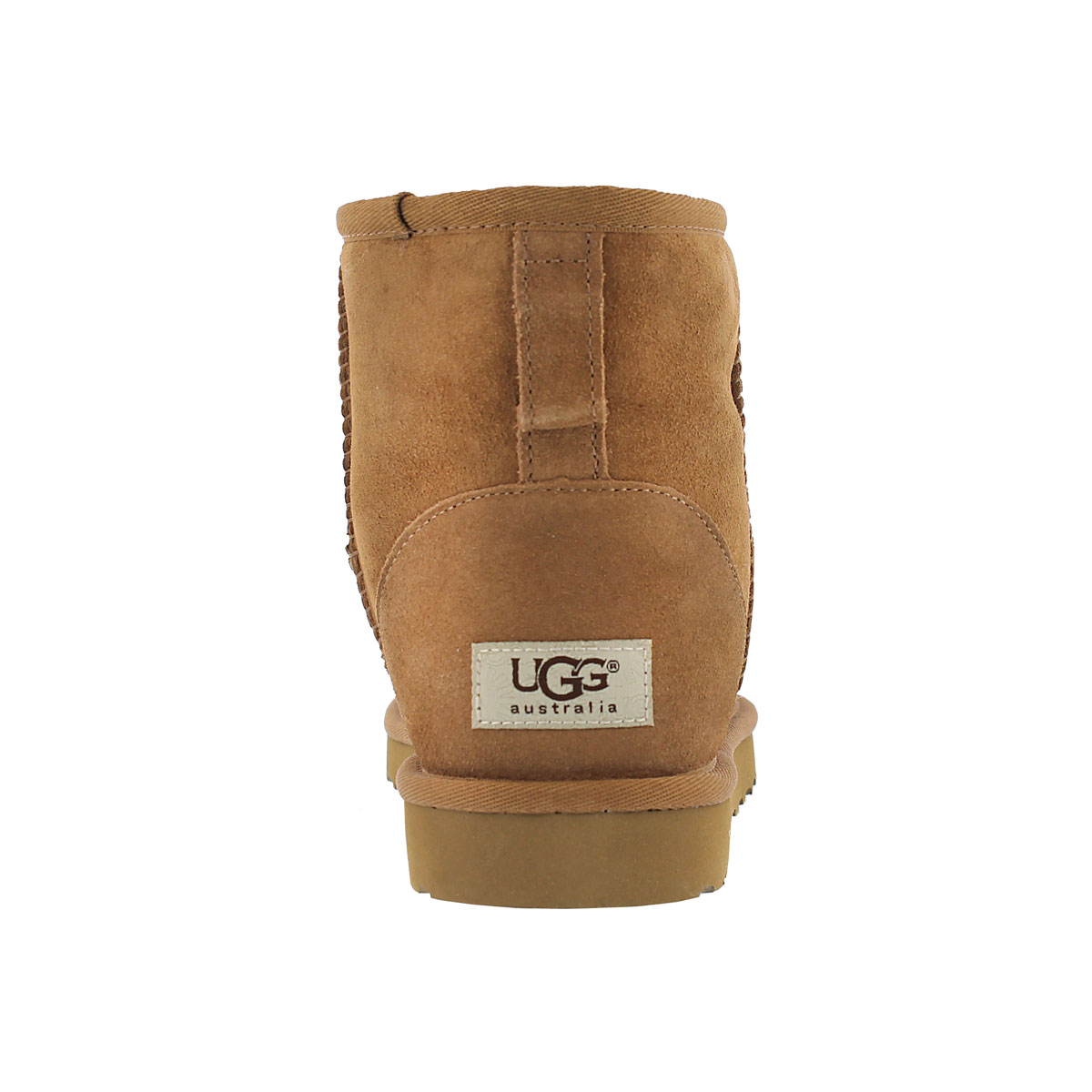 Botte Classic Mini, mouton châtain, fem