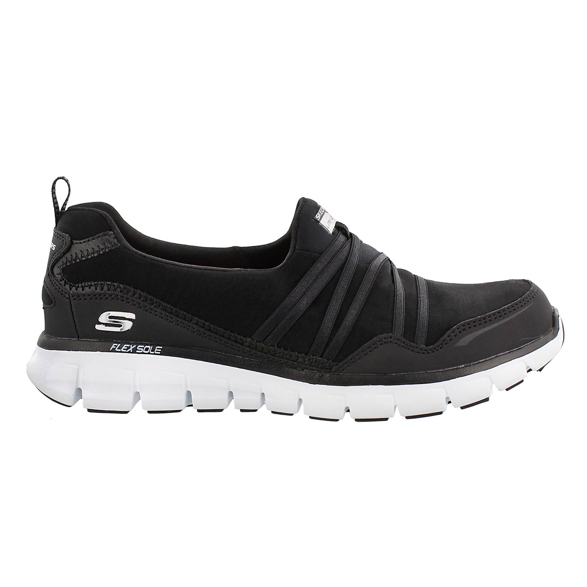 Lds Scene Stealer blk bungee slipon