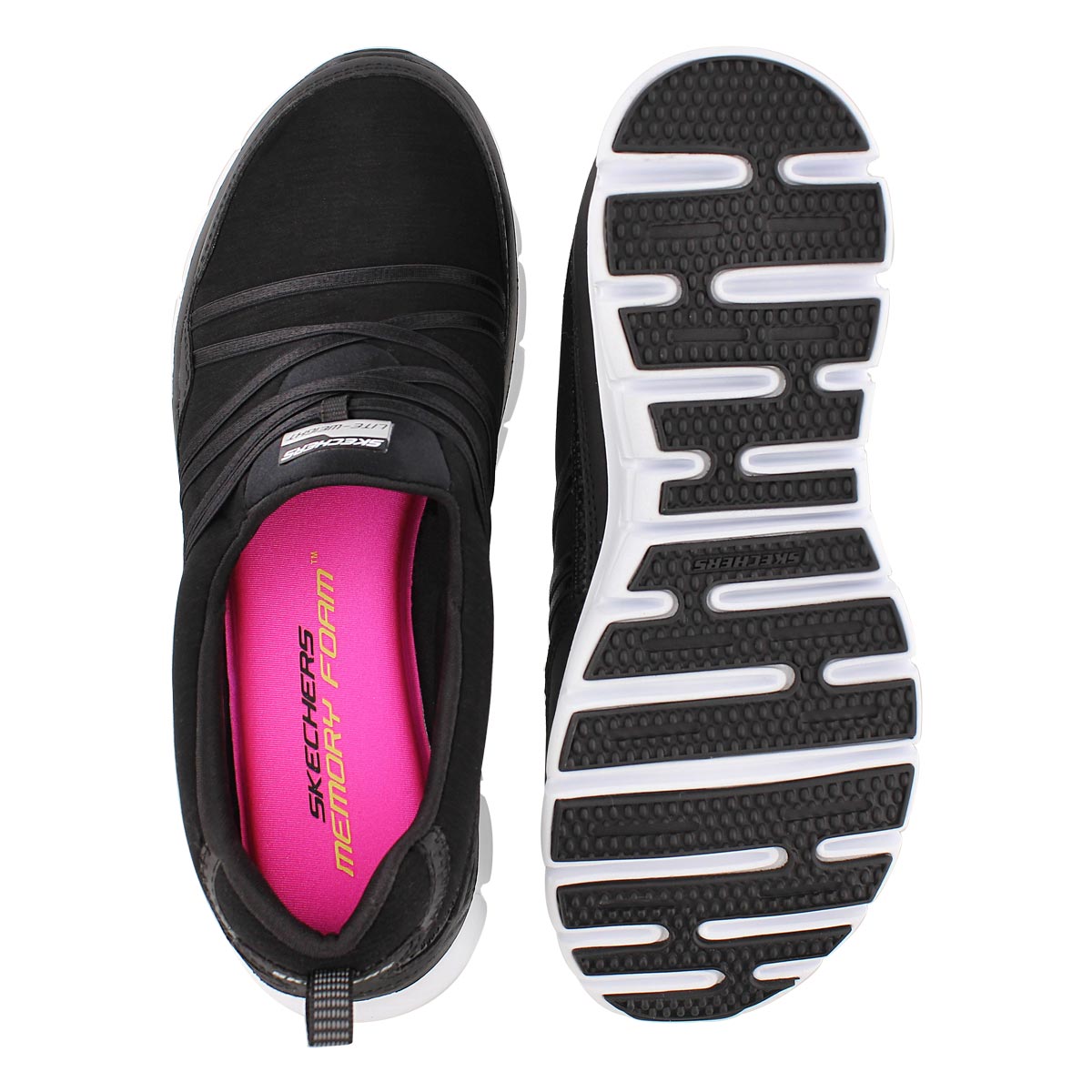 Lds Scene Stealer blk bungee slipon