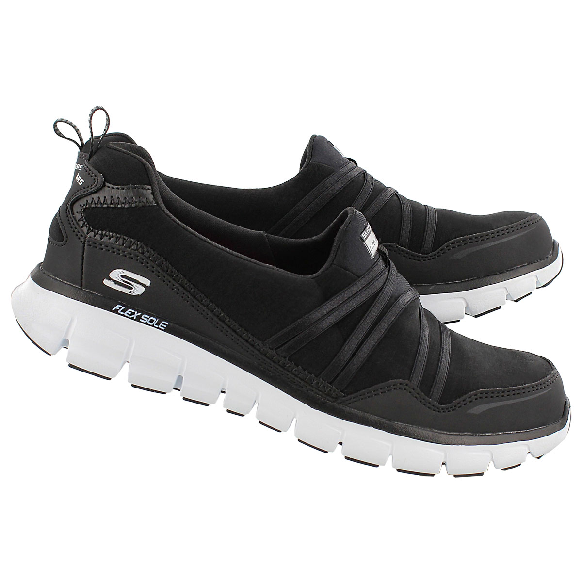 Lds Scene Stealer blk bungee slipon