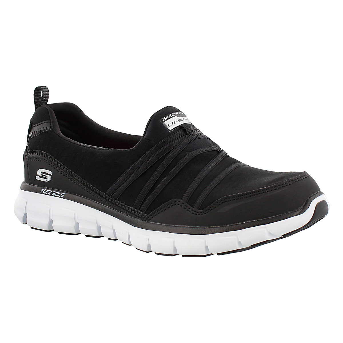 Lds Scene Stealer blk bungee slipon