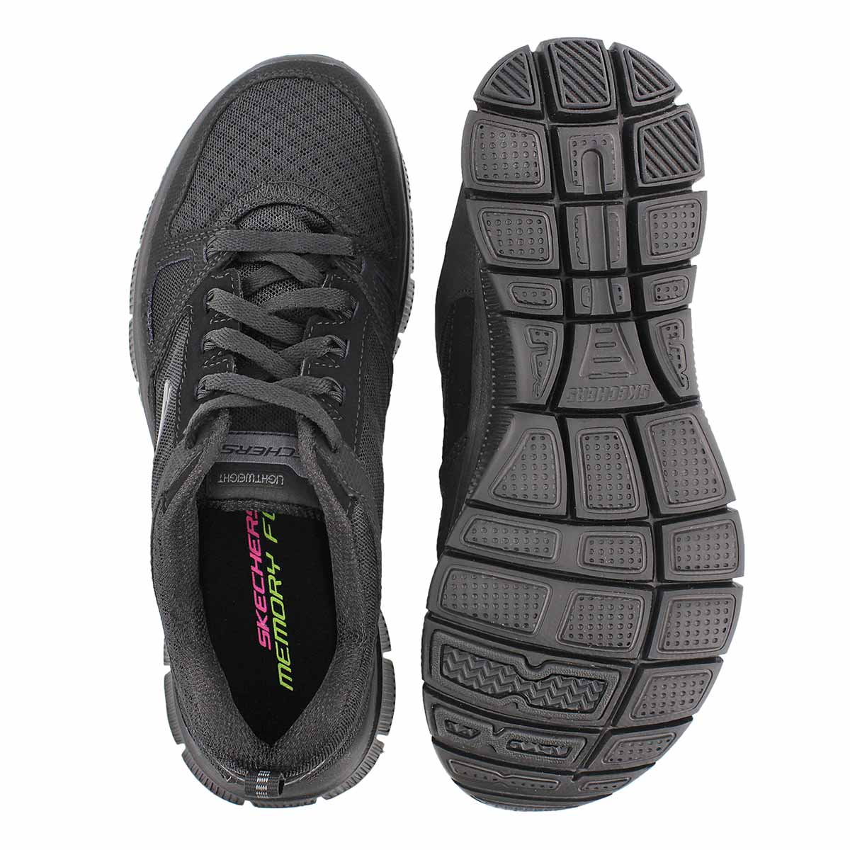 Lds Adaptable black lace up runner