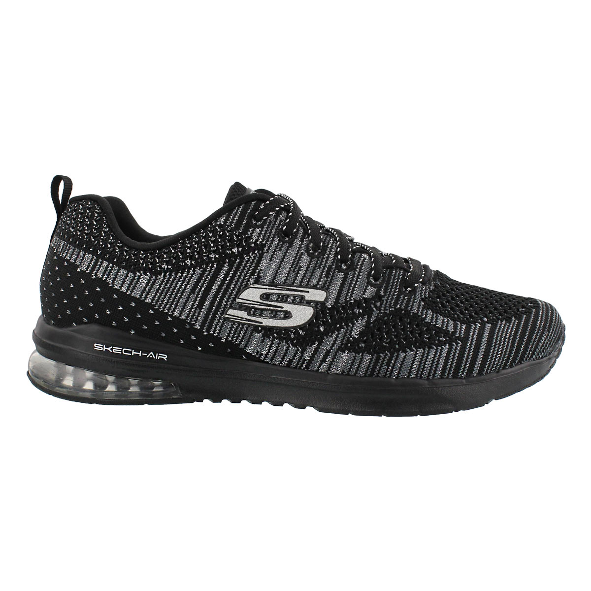 Lds Stand Out black lace up sneaker
