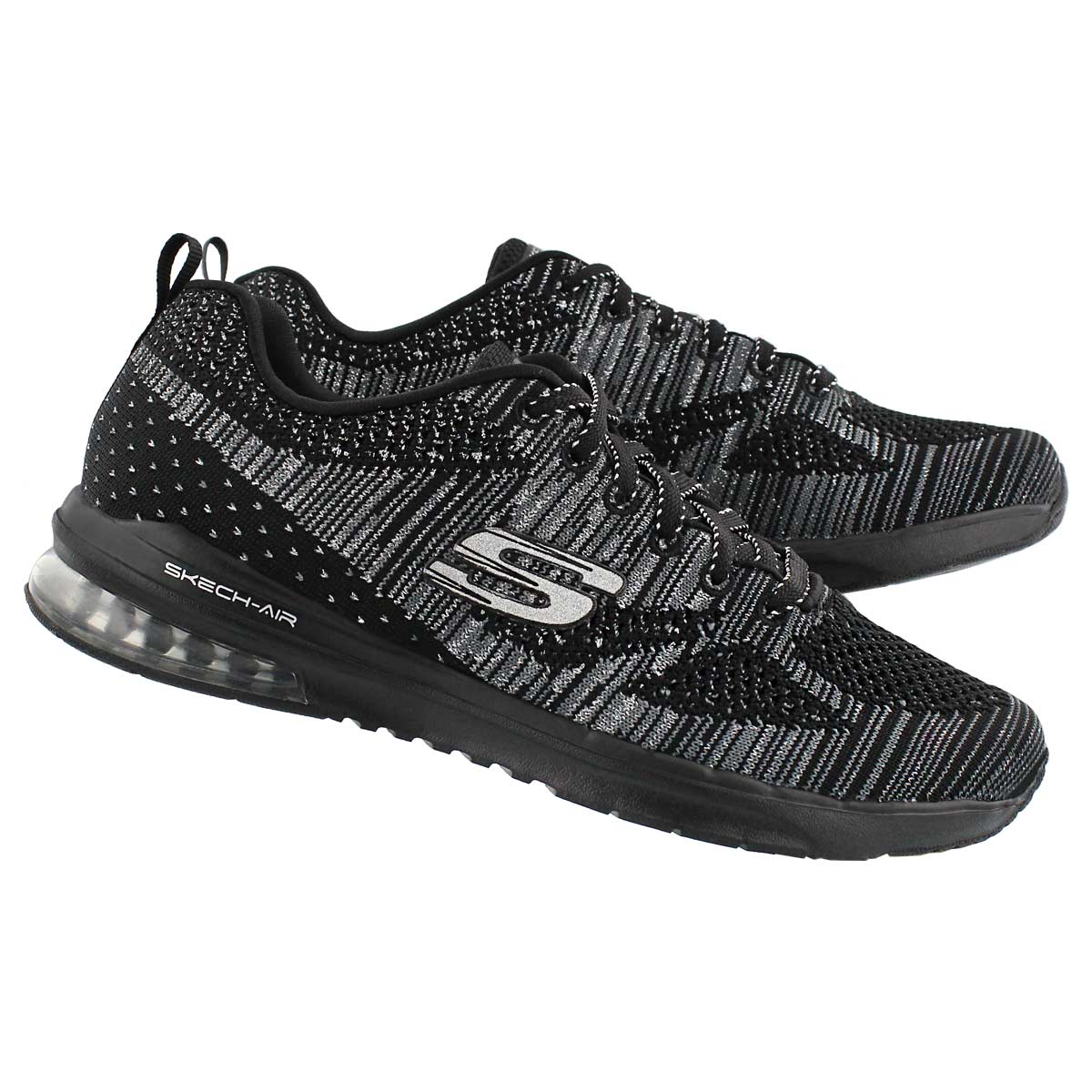 Lds Stand Out black lace up sneaker