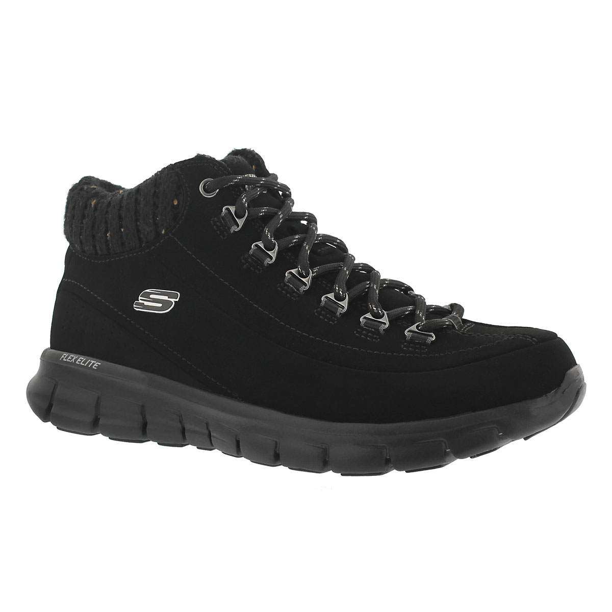 Lds Winter Nights black lace up sneaker