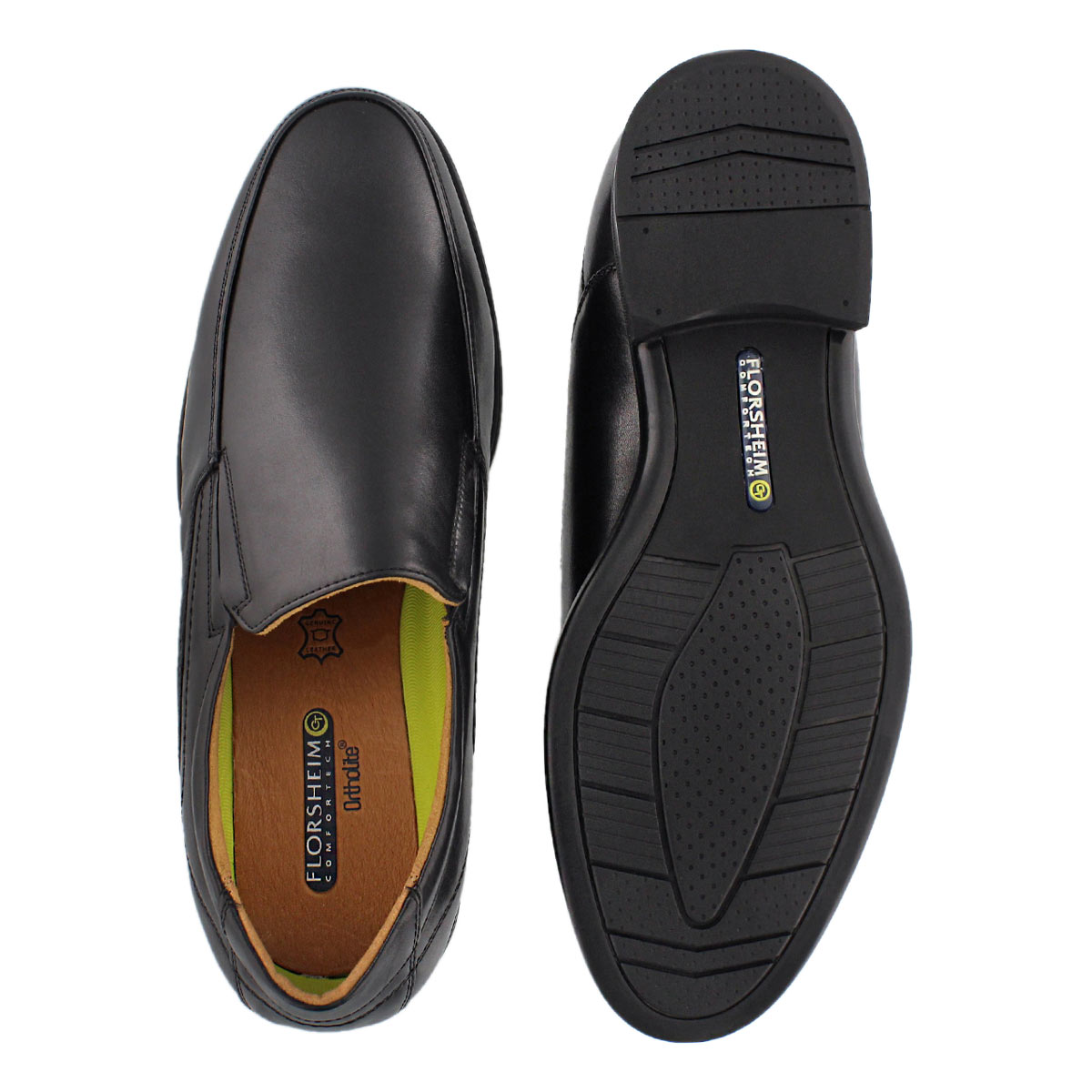Mns Midtown Moc Slip blk dress shoe-wide