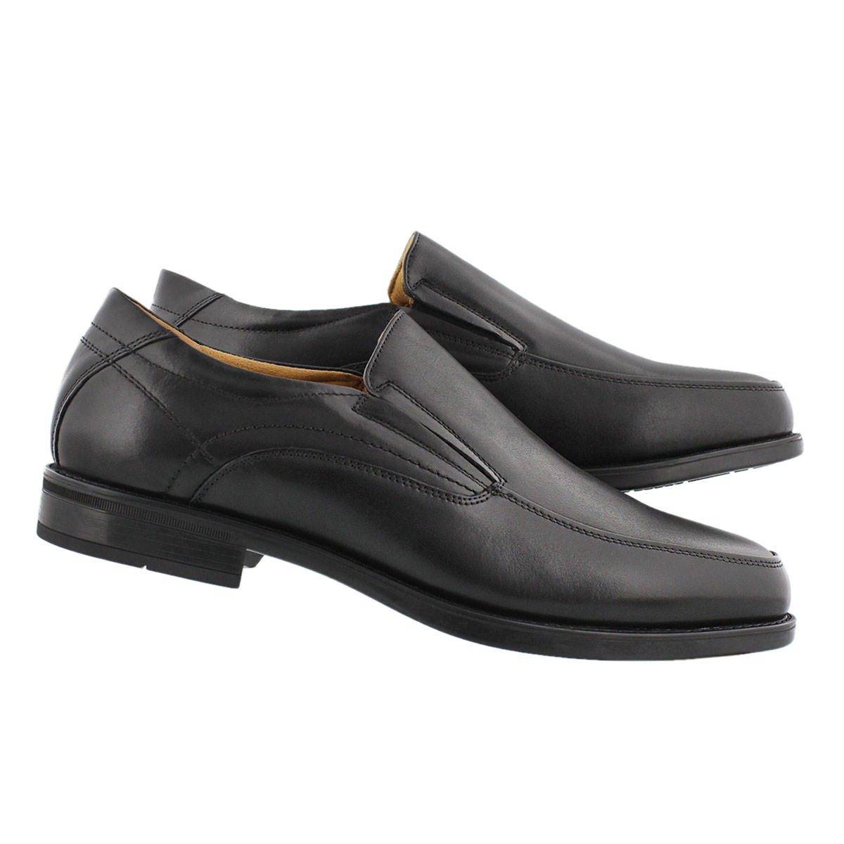 Mns Midtown Moc Slip blk dress shoe-wide