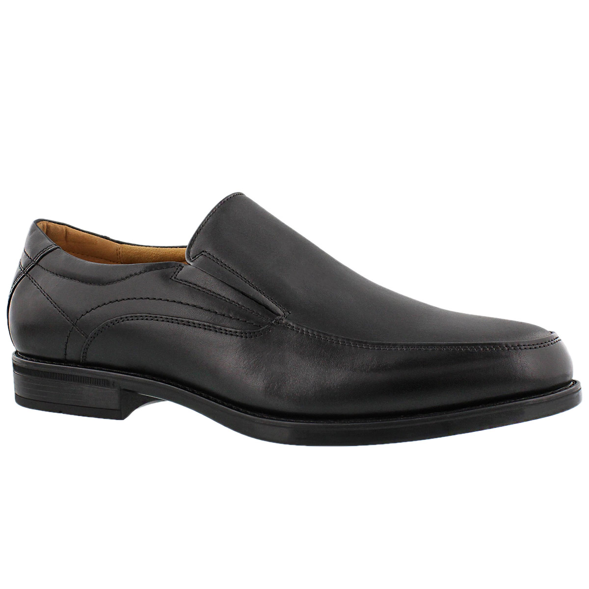 Mns Midtown Moc Slip blk dress shoe-wide