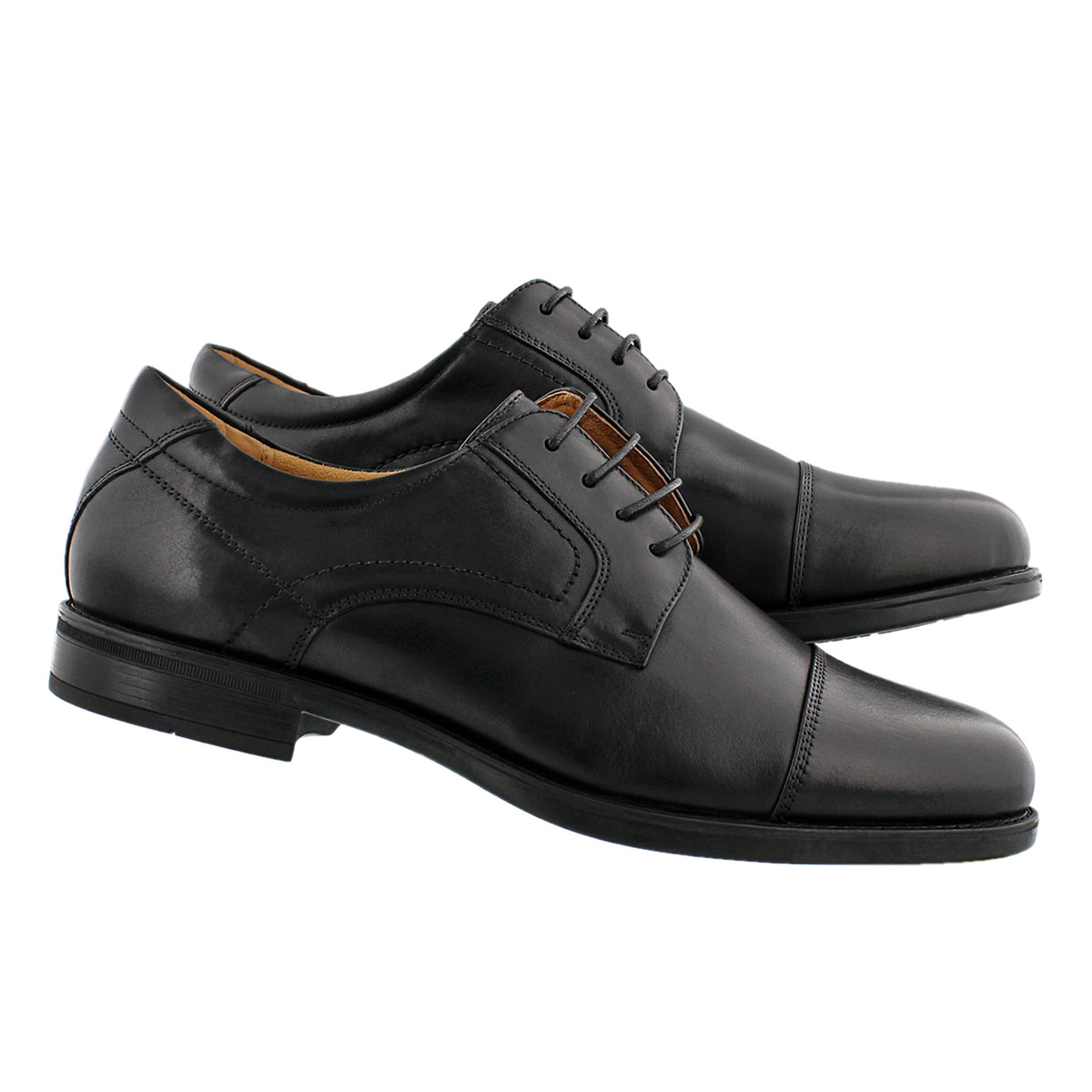 Mns MidtownCapToe blk dress oxford-wide