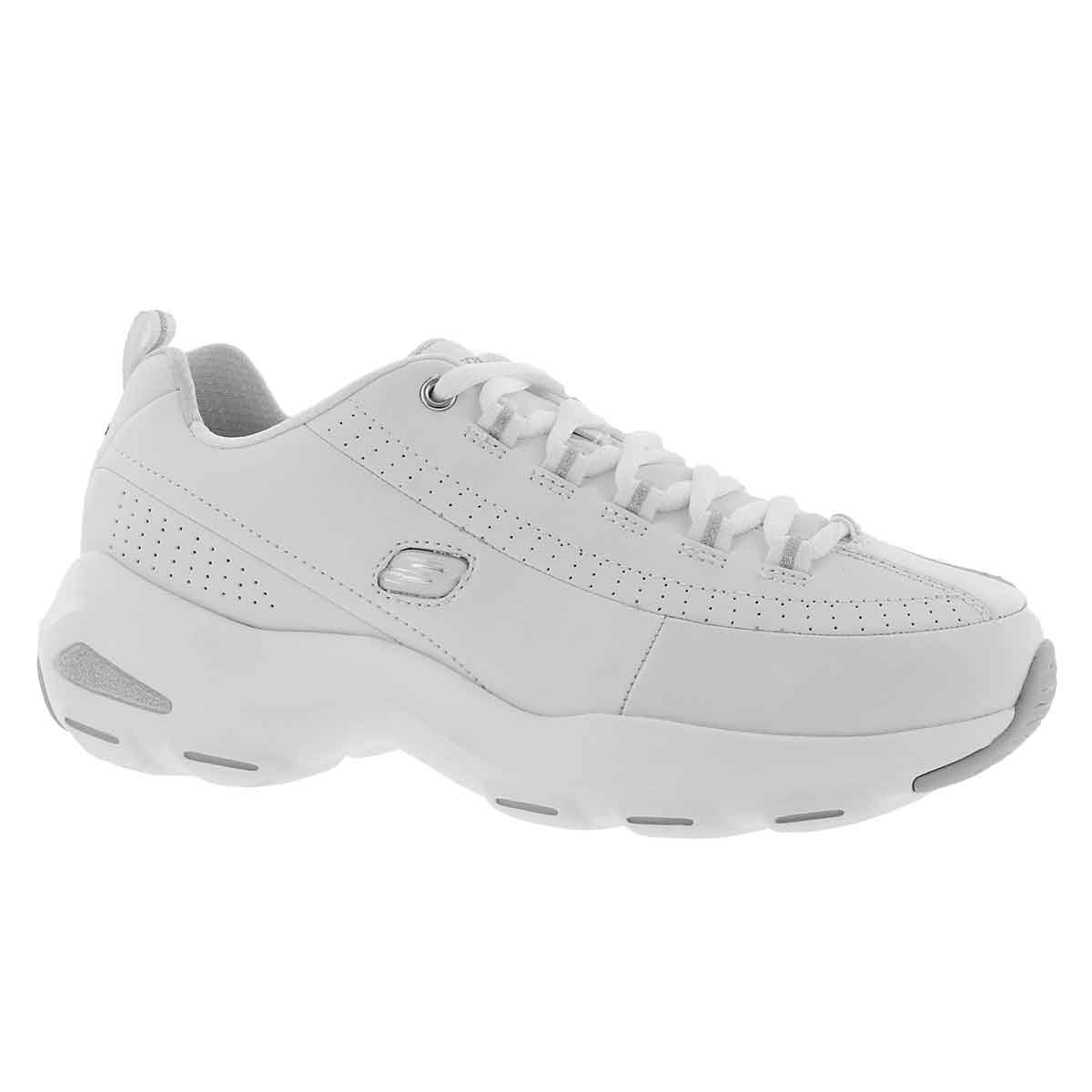 Lds D'Lite Ultra wht laceup sneaker-WIDE