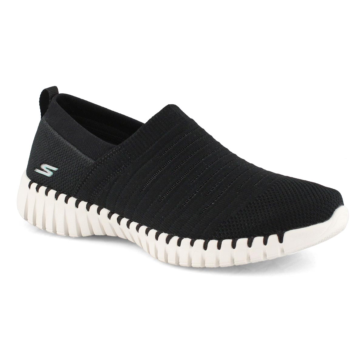 Lds GOwalk Smart Wise black slip on shoe