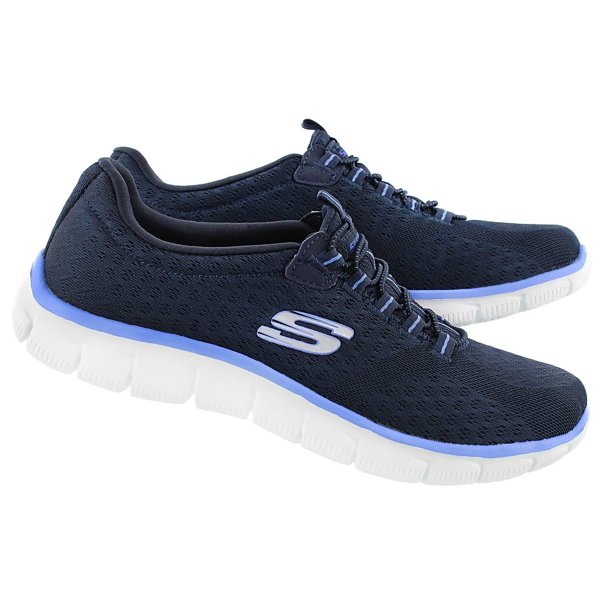 Lds Ocean View navy bungee running shoe