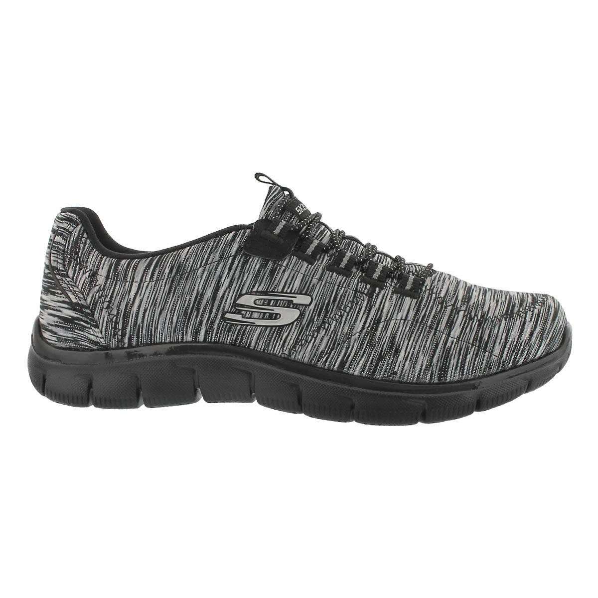 Lds Game On black/white bungee sneaker