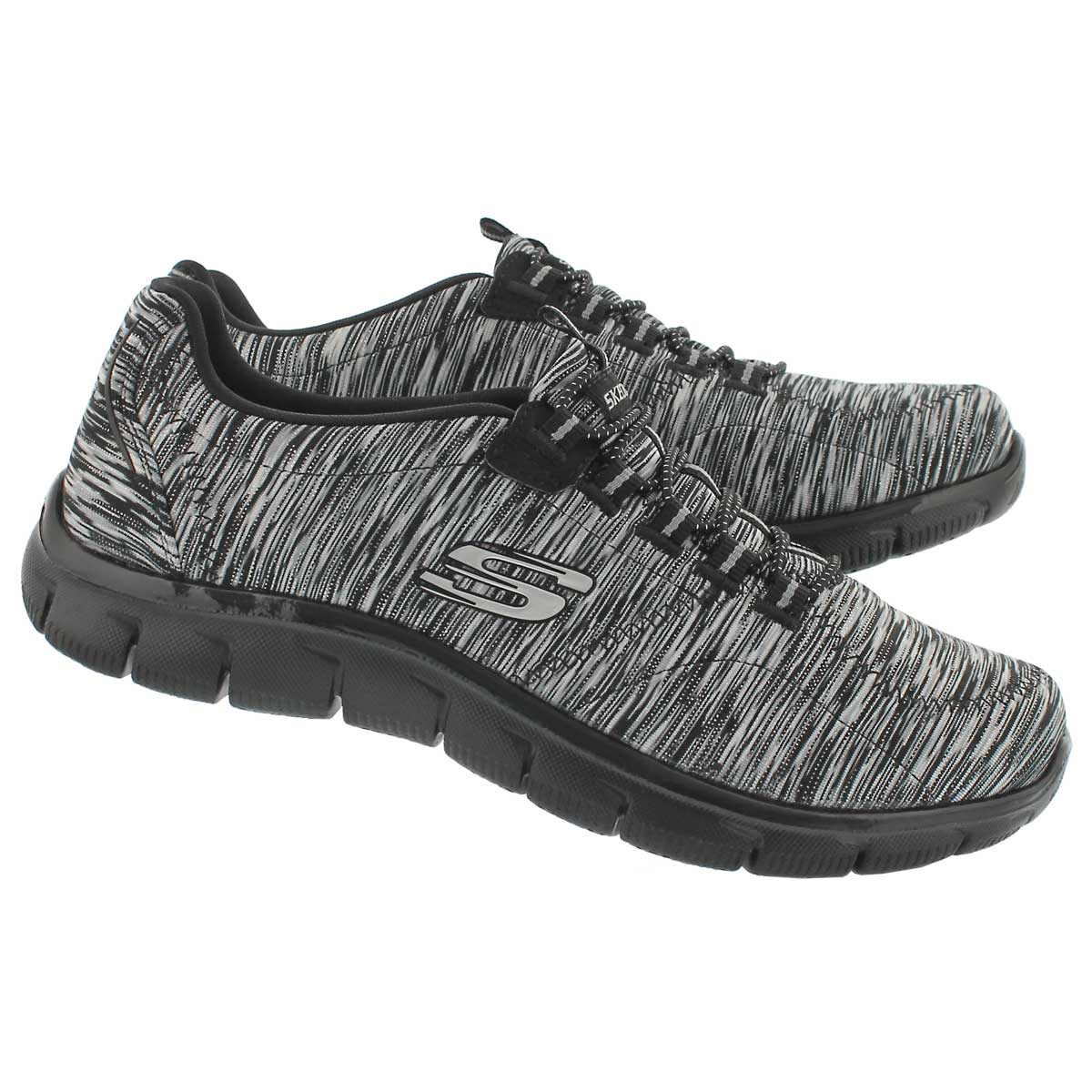 Lds Game On black/white bungee sneaker