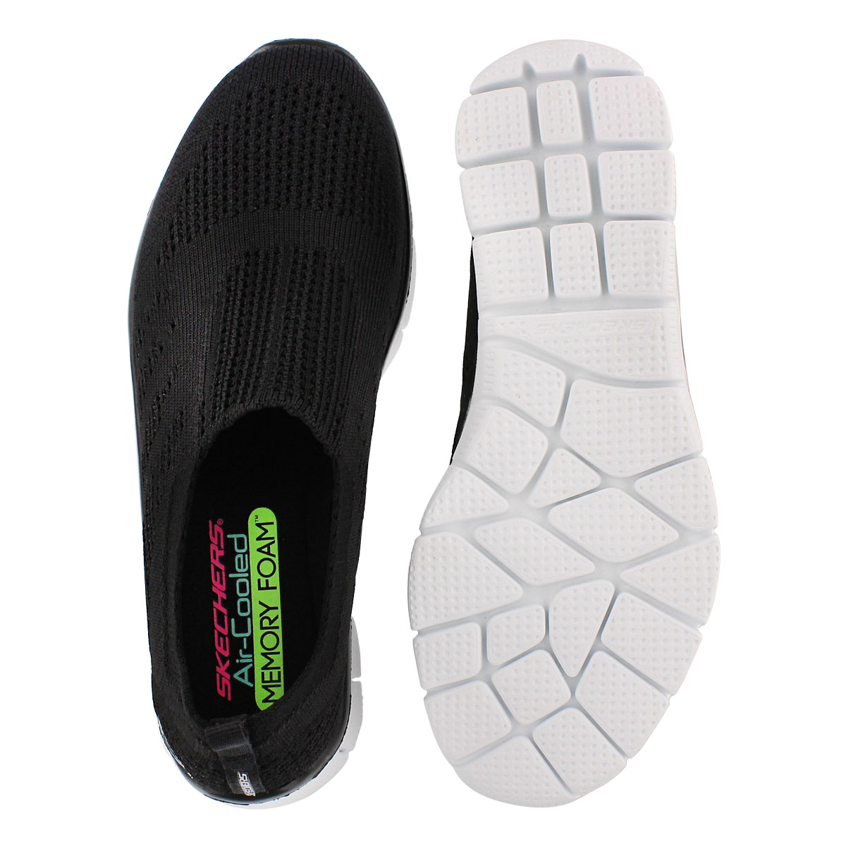 Lds Empire InsideLook bk/wt slip on shoe