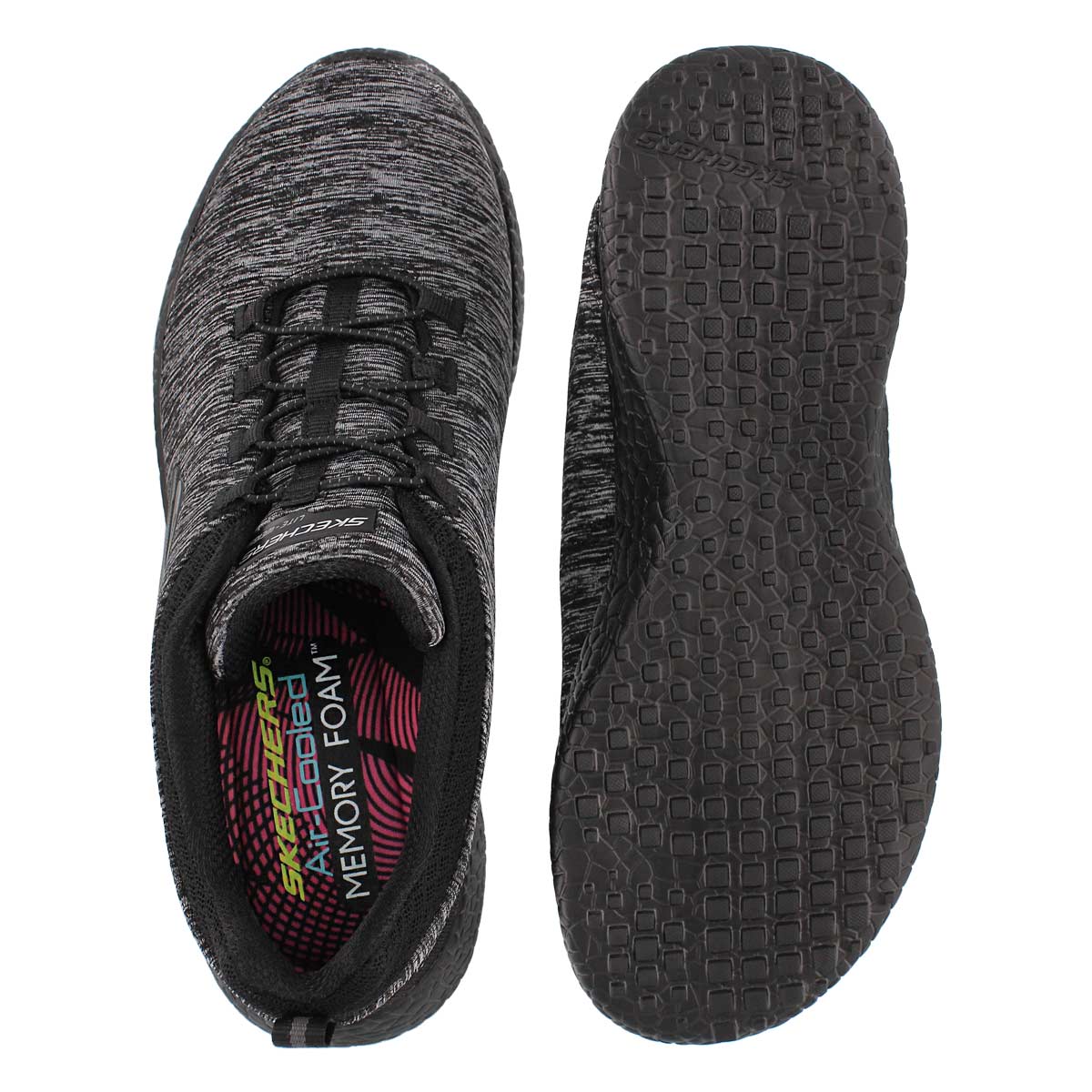 Lds Equinox black bungee running shoe