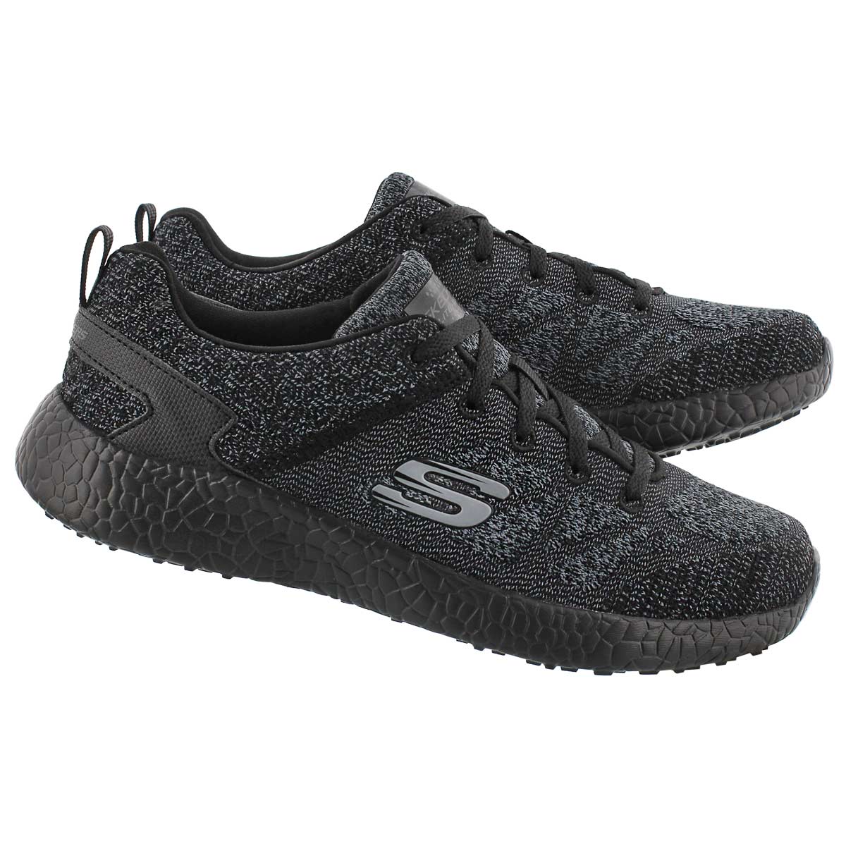 Espadrille lacée Burst, noir, fem
