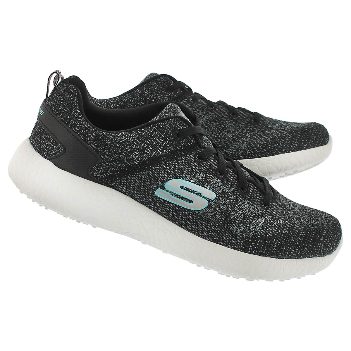 Lds Burst black lace up running shoe
