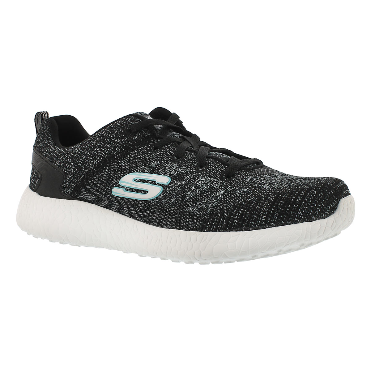 Lds Burst black lace up running shoe