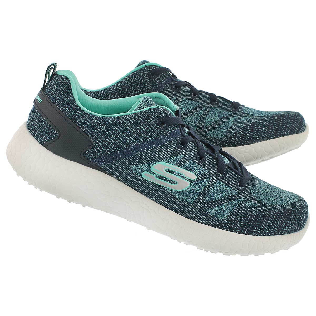 Lds Burst navy lace up running shoe