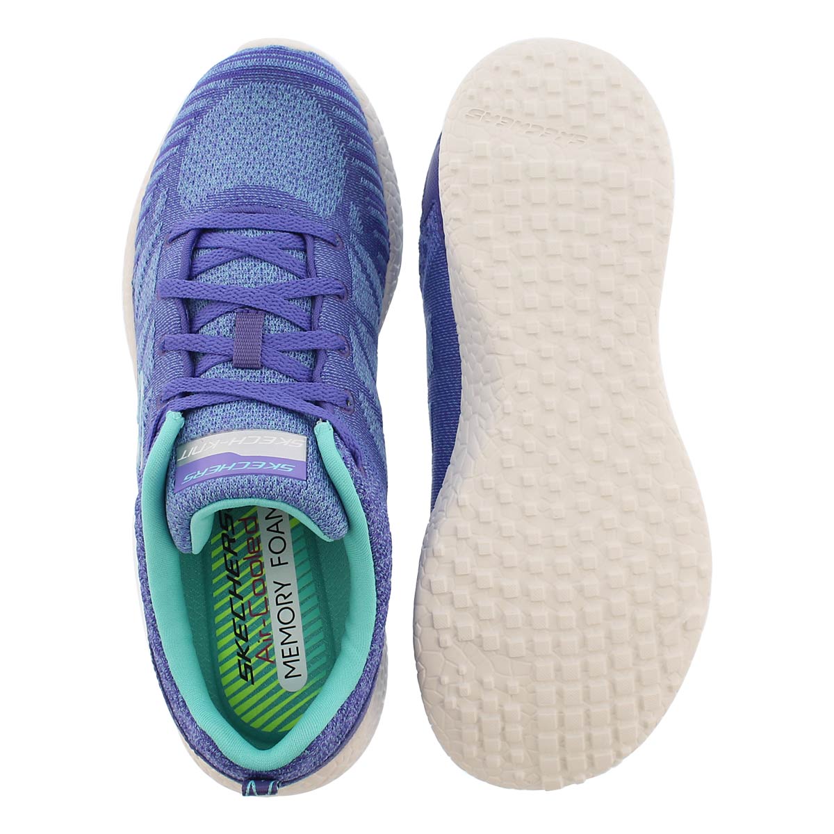 Lds Burst purple lace up sneaker