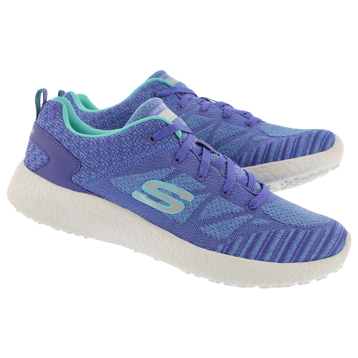 Lds Burst purple lace up sneaker