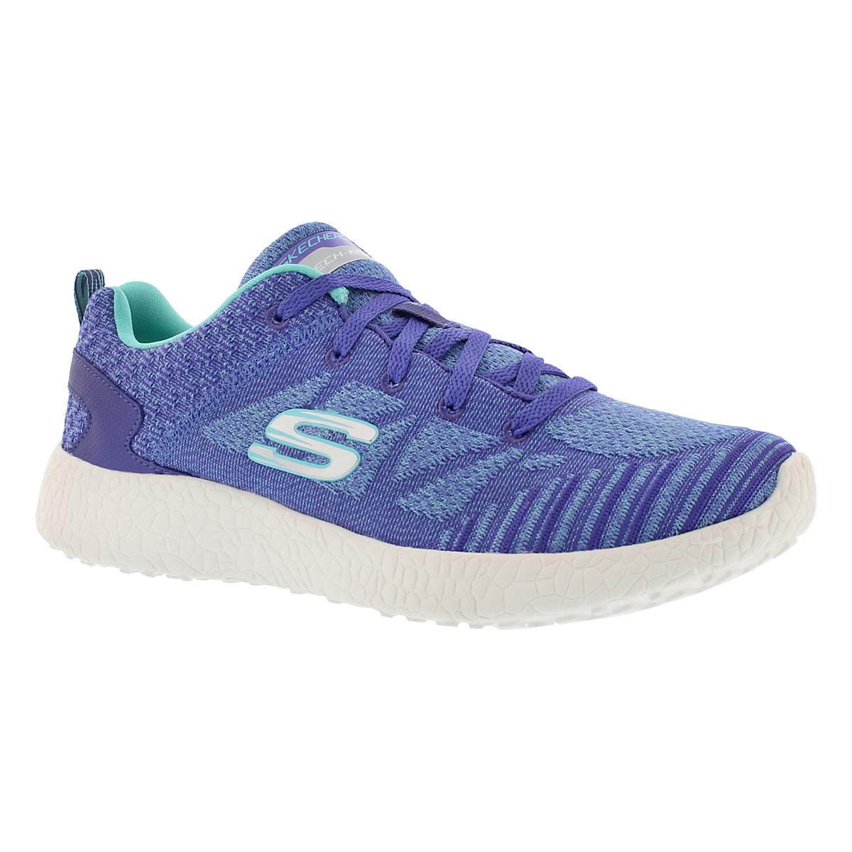 Lds Burst purple lace up sneaker