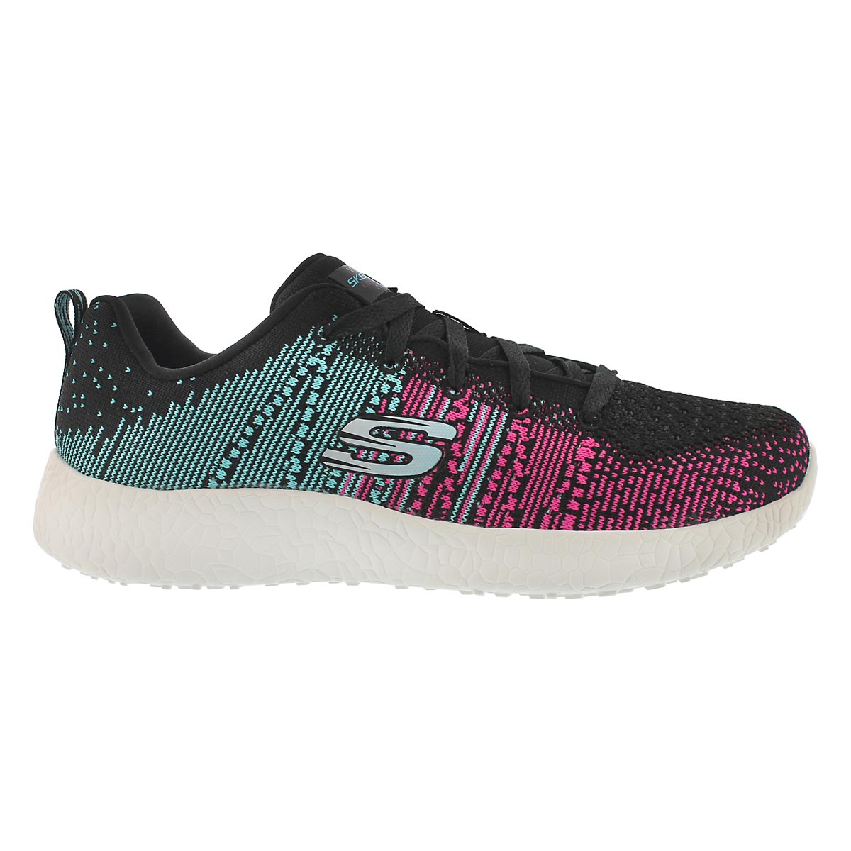 Lds Ellipse blk/mlt lace up running shoe